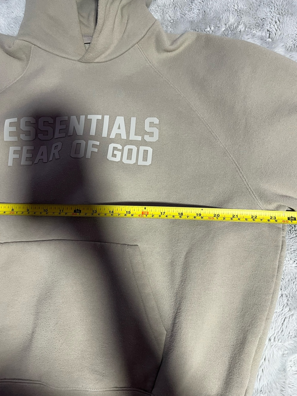 Essentials Hoodie Cream/Biege - Picture 7 of 7